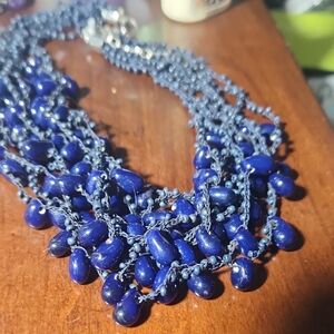 Blue Beaded Necklace